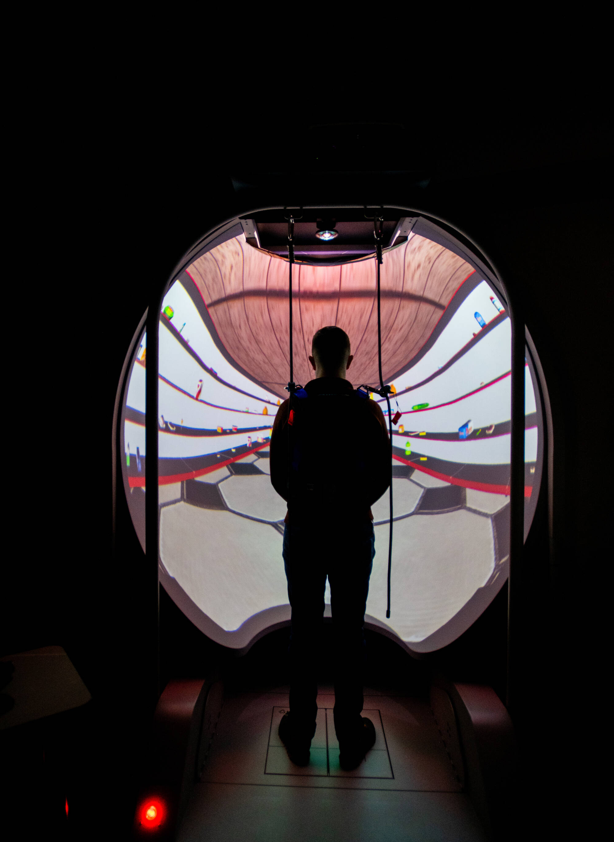 Student in the Grand Valley's hearing clinic.